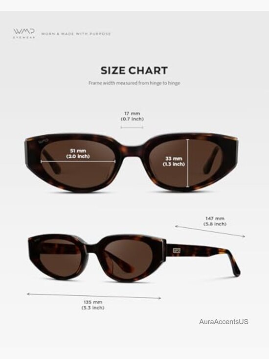 Narrow Cat-Eye Sunglasses Acetate Frame Anti-Reflective  display picture 2